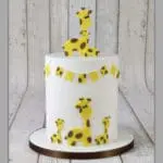 BakeGuru Cake Decor 2Pcs Giraffe Shape Plastic Fondant Cookie Cutters | BSI 468
