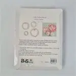 BakeGuru Cake Decor 4Pcs Peony Flower Shape Plastic Fondant Cookie Cutters | BSI 471