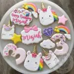 BakeGuru Cake Decor 8Pcs Unicorn Plastic Fondant Cookie Cutters | BSI 485