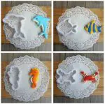 BakeGuru Cake Decor 8Pcs Sea Life Multi design Plastic Fondant Cookie Cutters | BSI 486