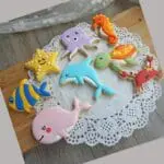 BakeGuru Cake Decor 8Pcs Sea Life Multi design Plastic Fondant Cookie Cutters | BSI 486