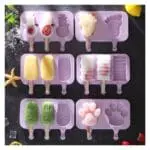71 dGc1 N9LBSI 521 32 Cavities Foot Print Shape Silicone Popsicle Molds with Lid, BPA Free Homemade Ice Cream Bar Mold Ice Pop Molds | BSI 521