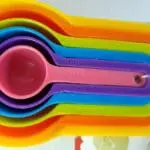 Rainbow Colors 6PCS Measuring Cups Spoons