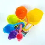 Rainbow Colors 6PCS Measuring Cups Spoons
