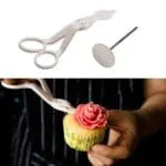 BSI 208 (3)Cake Flower Lifter (Scissor) with Nail Set | Cupcake Icing Flower Lifters | Cake Cupcake Decor | BSI 208