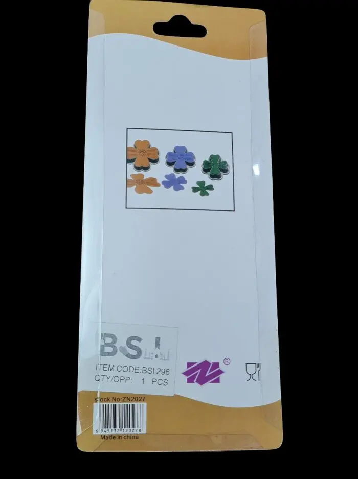 BSI 296 (6)Cake Decor Set of 3Pcs Four Petals Flower Shape Plunger Cutter Fondant Tools Set | BSI 296