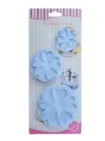 BSI 298 (1)Cake Decor Set Of 3Pcs Five Petals Flower Shape Plunger Cutter Set | BSI 298