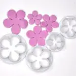 Cake Decor Set Of 4Pcs Five Petals Flower Shape Plunger Cutter Fondant Tools Set | BSI 311