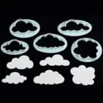 Cake Decor Set Of 3Pcs Cloud Shape Plunger Cutter Fondant Tools Set | BSI 314