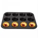BakeGuru® 12cup cakes Carbon Non-Stick Cake Molds/Tins/Pans/Trays for both Oven and Cooker | BSI 42