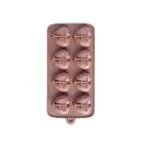 BSI 524 1BSI 524 2Food Grade Silicone Heart Shape 8 Cavity Reusable Chocolate Mould | Fondant Chocolate Resin Clay Candle Mould | BSI 524