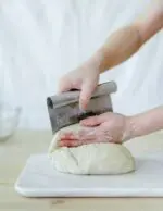 Stainless Steel Dough Scraper with Scale Pastry Scraping Baking Tool | Kitchen Utensil | BSI 547