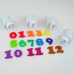 Cake Decor 10 Pieces Easy Mini Number Plunger Cutter Set | BSI 650