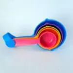 Rainbow Colors 5PCS Measuring Cups Spoons Space Saving Design Colorful Kitchen Tool Cooking Baking Measurement Set Bakeware Rainbow Compact Food | BSI 09