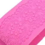 Silicone Cake Mat Fondant Cake Decorating Molds | Cake Brim Border Flower Decor Mold Sugar Lace Baking Mat DIY Embossing Pad | BSI 513