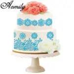 Flower Design Silicone Cake Mat Fondant Cake Decorating Moulds | Cake Flower Decor Mold Sugar Mat DIY Embossing Pad | BSI 534