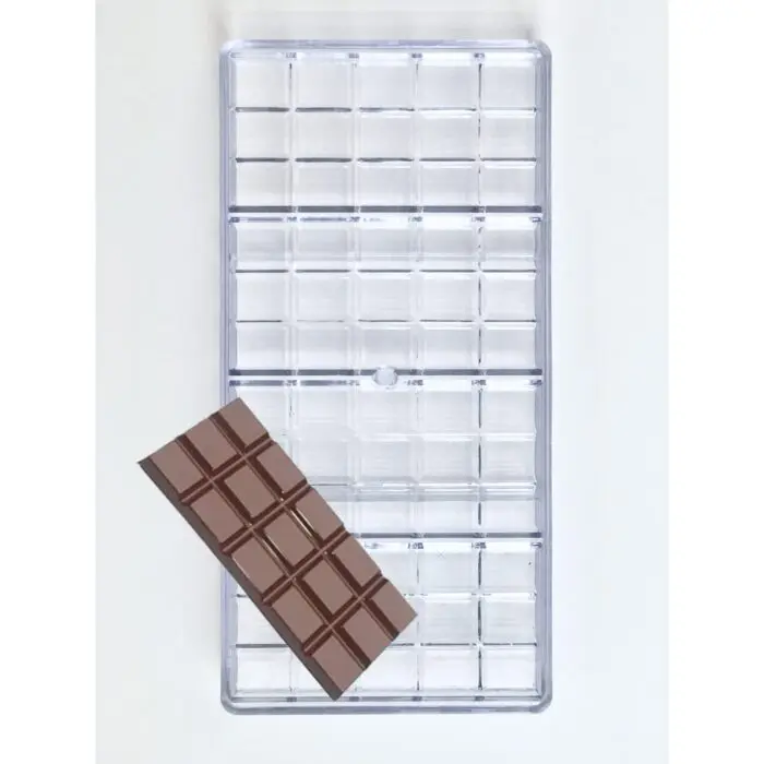 4Cavity Plastic Chocolate Bar Mould Polycarbonate Chocolate Mould Baking Pastry Cake Decoration Bakery Tools | BSI 264