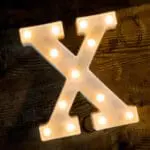 Led Light Alphabet [X] | BSI X