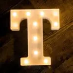 Led Light Alphabet [T] | BSI T