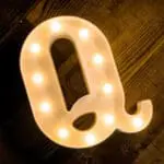 Led Light Alphabet [Q] | BSI Q