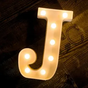 Led Light Alphabet [J] | BSI J