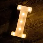 Led Light Alphabet [I] | BSI I