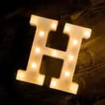 Led Light Alphabet [H] | BSI H
