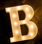 Led Light Alphabet [B] | BSI B