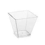 Mousse Cup Square shape | Disposable Appetizer Cup Dessert Cup, Shot Cups for Desserts, Appetizers, Puddings, Mousse | PS-4 (pack of 12)