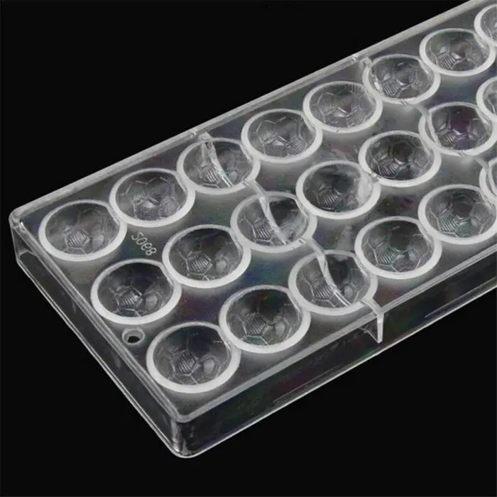 24 Cavity Plastic Chocolate Mould football shape Polycarbonate Chocolate Mould Baking Pastry Cake Decoration Bakery Tools | BSI 257