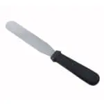 6 Inch Straight Slice Palette Knife | Icing Stainless Steel Spatula with Black Handle | BSI 141