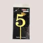 Number Cake Topper - 5 (Small) | bsi 63
