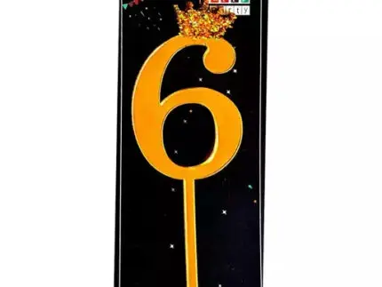 Number Cake Topper - 6 (Small) | bsi 63