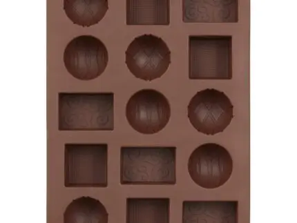 Silicone - Square Round and Rectangle Chocolate Molds | Non-Stick Reusable, Kitchen Rubber Tray for Ice, Crayons, Fat Bombs, and Soap, Gummy Molds, Dishwasher Safe Silicone | BSI 641