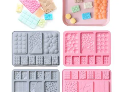Silicone - 9*1 Chocolate Bar Molds | Non-Stick Reusable, Kitchen Rubber Tray for Ice, Crayons, Fat Bombs, and Soap, Gummy Molds, Dishwasher Safe Silicone | BSI 645
