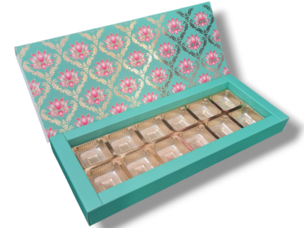 12 Cavity 2*6 | Sab Ka Favorite Lotus Boxes , Chocolates Packaging Boxes, Surprise Gift Box, Cookies Storage, Birthday Gift Hamper [pack of 10]