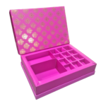 Rigid Hamper Boxes | Chocolates Packaging Boxes, Surprise Gift Box, Birthday Gift Hamper | Brilliant Dark Pink Design | Leela 3524