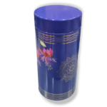 Airtight Tin Jars | Tin container | Dryfruit Box | chocolate box | Spice Box | Elegant Navy Blue [Pack of 6] | Leela 4053