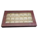 18 Cavity 3*6 | Brown with Golden Embossed Window Boxes , Chocolates Packaging Boxes, Surprise Gift Box, Cookies Storage, Birthday Gift Hamper [pack of 10]