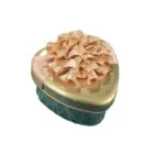 Heart Shaped Tin Box for for Multipurpose Use, Useful for Storing Small Stuff Like Small Jewellery, Medicine, Pills, Pen Drives, Candies, Keys, Earphones, Coins etc. Storage Box. | Leela 4001 | Pack of 12 | Gold colour