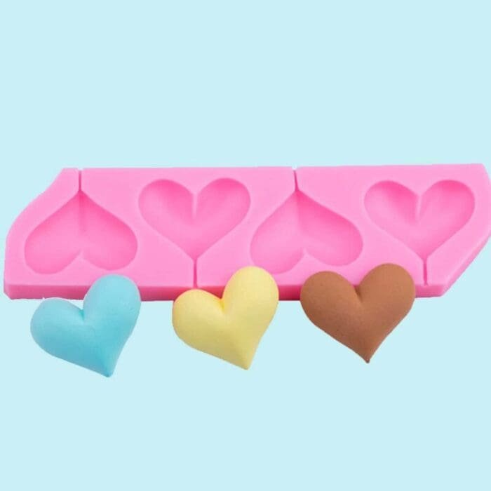 BakeGuru® Cute Heart-Shape Silicone Lollipop Mold