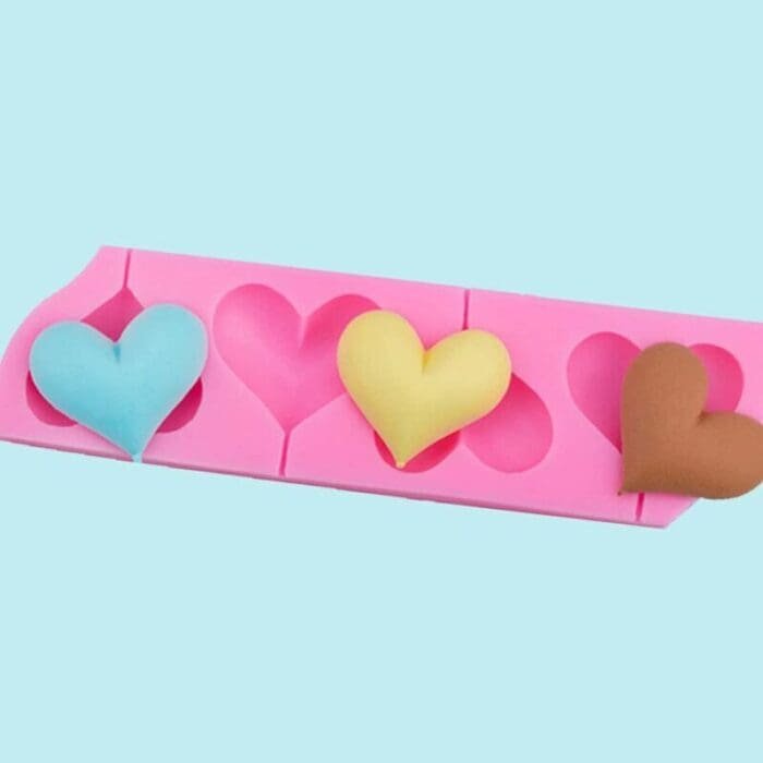 BakeGuru® Cute Heart-Shape Silicone Lollipop Mold