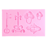 BakeGuru® Lock and Key theme silicone mould