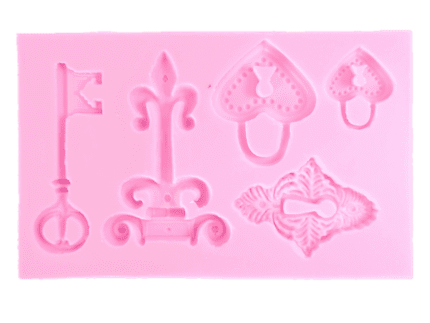 BakeGuru® Lock and Key theme silicone mould