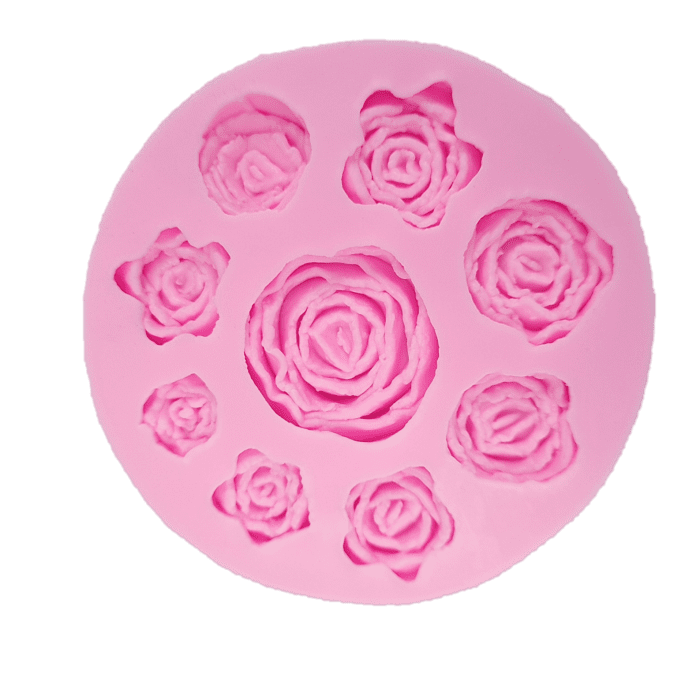 BakeGuru® Silicone 9 Cavity Rose Silicone Mould