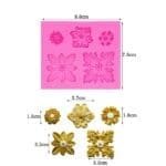 BakeGuru® Flower Embellishments Silicone Mould