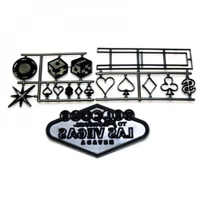 BakeGuru Cake Decor Las Vegas Set Plastic Fondant Cookie Cutters | BSI 440