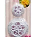 BakeGuru Cake Decor Beautiful Gum Paste Flowers Plastic Fondant Cookie Cutters | BSI 451