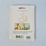 BakeGuru Cake Decor 2Pcs Giraffe Shape Plastic Fondant Cookie Cutters | BSI 468