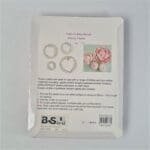 BakeGuru Cake Decor 4Pcs Peony Flower Shape Plastic Fondant Cookie Cutters | BSI 471